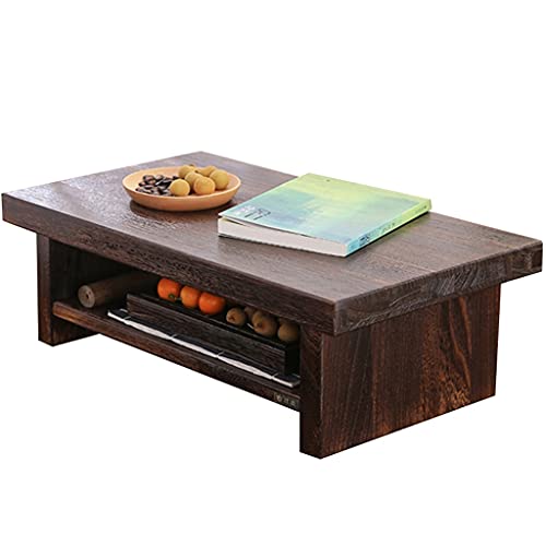 Table basse japonaise rétro gain de place pour petits salons et studios