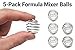 5-Pack Formula Mixers,Milkshake Protein Shaker Ball For Baby Formula Bottle,304 Stainless Steel Wire Mixer Mixing Ball For Small Shaker,Drinking Bottle Cup