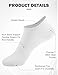 AURUZA 9 Pairs No Show Socks Womens Low Cut Grip Running Athletic Cushioned Ankle Sock Women, Casual Invisible Liner Moisture Wicking Lightweight Breathable Novelty Non Slip Essential Half Sock