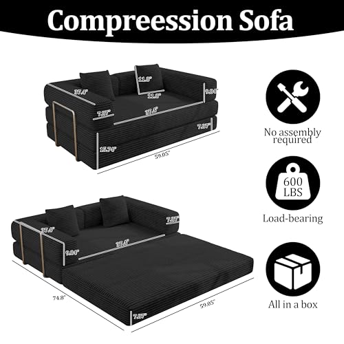 La mejor comparación de Sofa cama negro más recomendados. 14 Imagen adicional