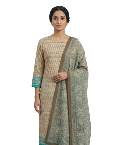Women's Premium Light Brown Silk Salwar Suit Material with Matching Dupatta | Unstitched Designer Ethnic Dress Fabric for Wedding, Festival & Special Occasions-picture-16