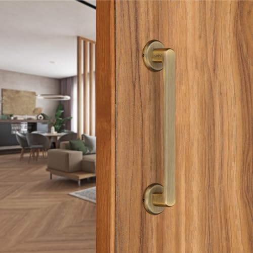 Image of LAPO Pull Handle for Main Door and Office Use | Premium 10 Inch Pull Bar | Antique Finish | Support 30-100mm Door Thickness | Suitable for Wooden Doors | 3 Years Warranty