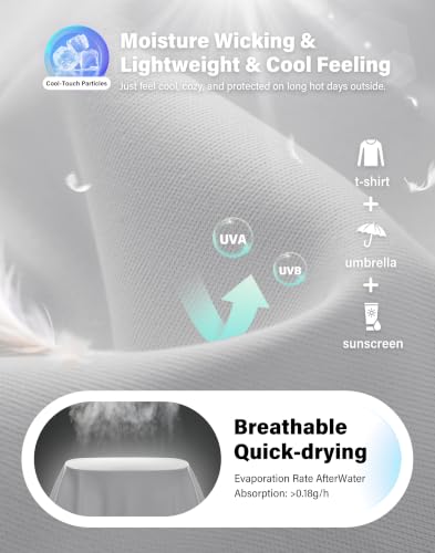 Image of UPF 50+ Sun Shirt for Women Long Sleeve Quick Dry UV Protection Hiking Top
