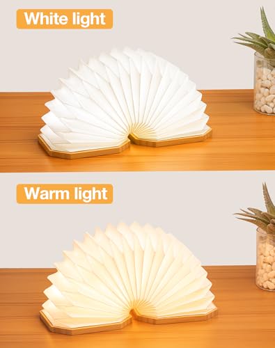 Image of Originality Folding Accordion Lamp, Warm Light Lamp, Portable Desk Lamp, Japanese Gifts, Creative LED Paper Lantern with USB for Home Decoration(Bamboo)