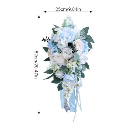 Bouquet de mariage pour mariée au design romantique haut de gamme - 3