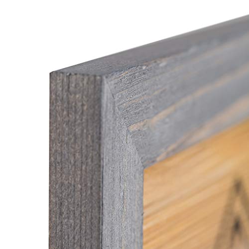 8.5 X 11 Wooden Rustic Picture Frames, Set Of 2 For Diploma Documents And Certificates Wall Mount And Desktop - Natural Wood Photo Frame, Grey #TOP3