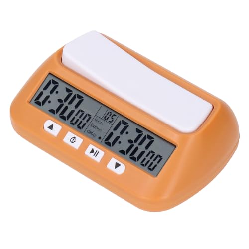 Reloj digital profesional para ajedrez portátil amarillo miniatura 4