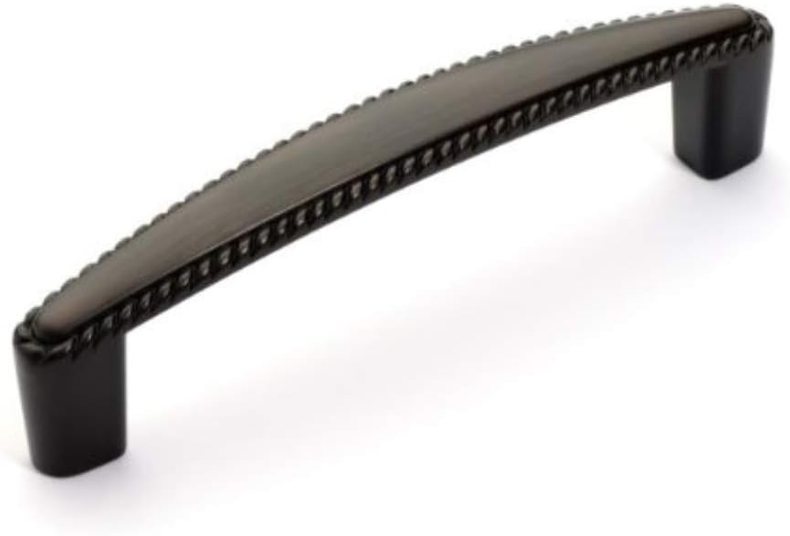 Dynasty Hardware P-81366-10B-25PK Beaded Cabinet Hardware Pull, Oil Rubbed Bronze, 25-Pack