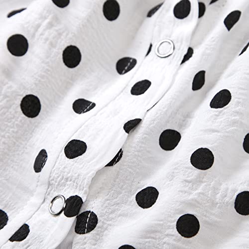 Image of Agape Girls Black and White Bobby Dress- Black & White Color