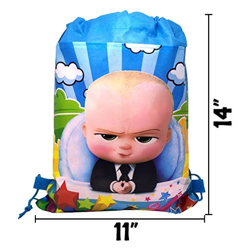 Party Propz Cartoon Printed Kids Havesack Bags - 12pcs, Dori Bag Haversack Bags, Birthday return gifts, return gift for kids age 6-10, return gifts bags for kids