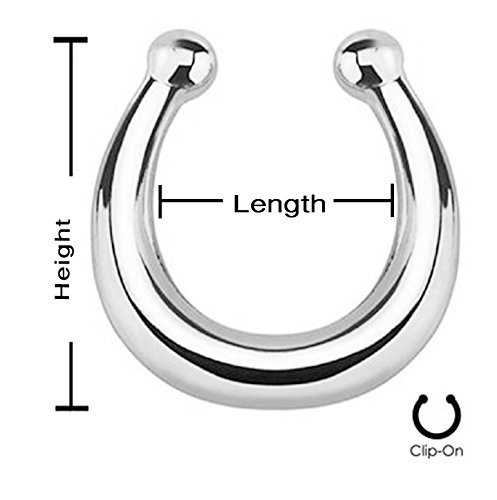 Oasis Plus Colorful Crystal Clip On Septum Fake Nose Rings Hoop Gold Non Piercing Nose Ring Stud Novelty Body Jewelry #TOP4