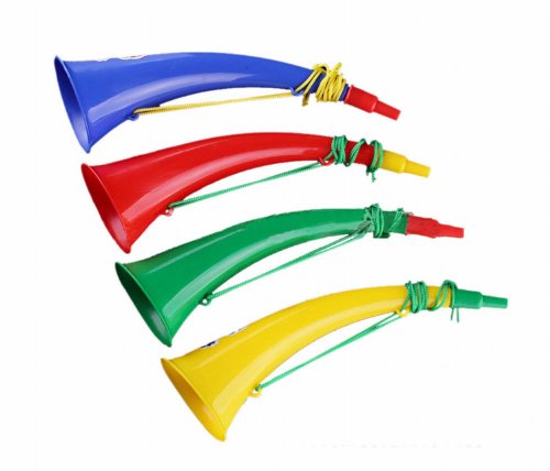 Gosearu00ae2PCS Sport Match Cheering Props Plastic Horn Trumpet Noise Maker