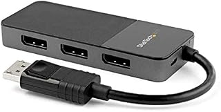 StarTech.com 3-Port Multi Monitor Adapter - DisplayPort 1.4 to 3x 4K DisplayPort Video Splitter - Dual or Triple 4K - DisplayPort MST Hub for Multiple Monitors - For Windows PCs Only (MST14DP123DP)