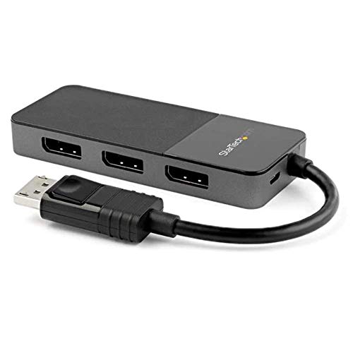 Popular StarTech.com 3-Port Multi Monitor Adapter - DisplayPort 1.4 to 3x 4K DisplayPort Video Splitter - Dual or Triple 4K - DisplayPort MST Hub for Multiple Monitors - For Windows PCs Only (MST14DP123DP)