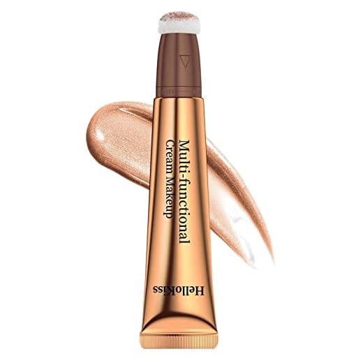 Bastão Iluminador,Bastão Iluminador Cremoso 3 Em 1 - líquido e iluminador para maquiagem contorno Iluminador e cor para rosto e corpo