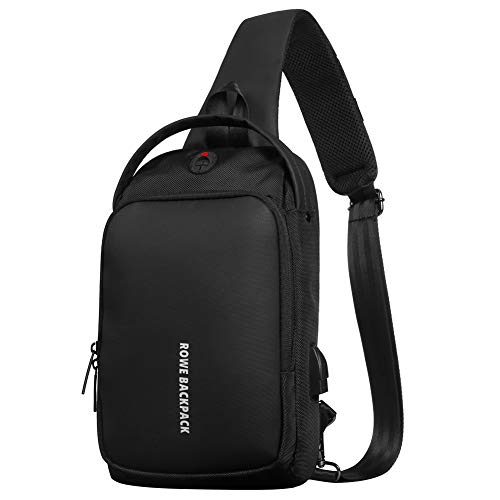 ikasus ボディバッグ メンズ ショルダーバッグ 斜め掛け バッグ 肩掛けバッグ 防水 大容量 左右肩掛け可能 多機能バッグ 軽量 USB充電ポート 通勤通学 メンズ ワンショルダー 斜め掛け