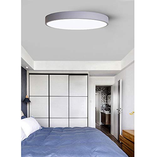 Plafonnier encastré LED rond tricolore en acrylique pour éclairage de plafond