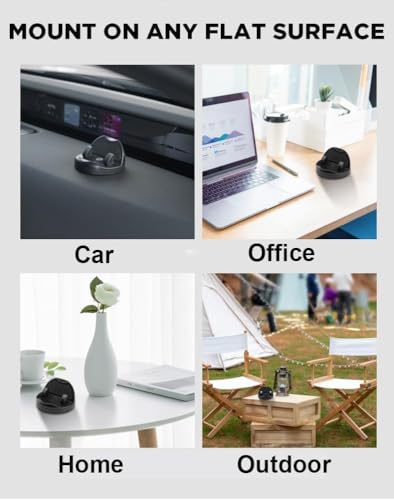 Image of Universal 360 Car Mobile Holder Non-Slip Dashboard Silicone Phone Mount, Adjustable for Landscape /Portrait View, Compatible with All Smartphones (Black)