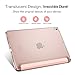 MoKo Case Fit Apple iPad Pro 9.7 Inch 2016 Release Tablet ONLY(A1673/A1674/A1675) - Slim Lightweight Smart Shell Stand Cover with Translucent Frosted Back Protector, Rose Gold (with Auto Wake/Sleep)