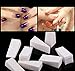 LASSUM 12 Pcs Gradient Nails Soft Sponges for Color Fade Manicure Nail Art Tools (White）