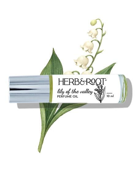 Herb & Root Lily of the Valley Perfume for Women Oil Roll On | Light, Fresh Muguet Fragrance | Long-Lasting, Clean, Alcohol-Free Scent