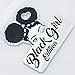 1x Black Girl Edition Emblem 3D Fender Badge Car Truck Sticker Decal Fit for Universal Car Truck SUV (Chrome Black)