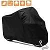 Cymax 190T Housse Protection pour Moto,Couverture Imperméable en Polyester Résistant aux déjections d’oiseaux, à l’eau, à la Poussière/Neige/Pluie, au Vent, UV