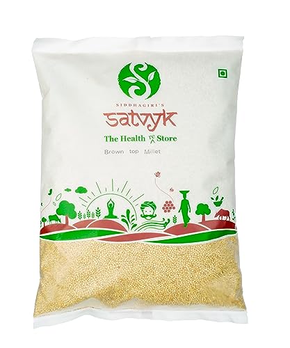 S Siddhagiri's SATVYK THE HEALTH re STORE Organic Browntop Millet - (Korale) - Indian Breakfast Meals (500 GMS)17.63 OZ