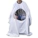 ULTNICE Salon Home Barbers Hairdressing Cape Gown with Viewing Window for Hair Cutting 62.9*57"(White)
