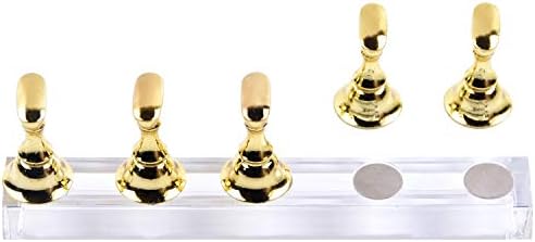Ycyan 1 Set Nail Tips Practice Display Stand Magnetic Stuck Crystal Holder for False Nails Tips