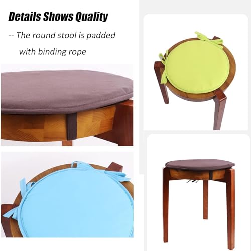 Coussin de chaise rond 30,5 cm lavable et résistant extérieur lot de 2 vert