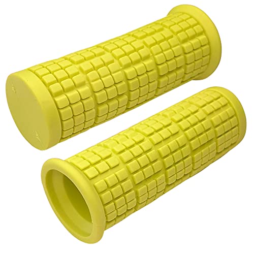 cyclingcolors Pair of Grips for Mountain Bikes 22 mm 110 mm Mountain Bike City BMX Comfort Soft Touch Quality Acid Green