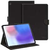 Shantime Leather Case Compatible with Lenovo Tab M10 HD TB-X505F 2019 Protective Cover with Inner TPU Silicone Shell, Built-in Stand and Rugged Drop-Proof(Black)
