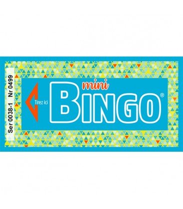 Ticket Mini-Bingo, Bleu, Lot de 500