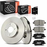 Frankberg Bremsensatz inkl. 2x Bremsscheiben + 4x Bremsbeläge Vorne Kompatibel mit Micra IV K13K K13KK Note E12 Replace# D10601HA7B