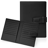 [Tonriga] カードケース 磁気防止 クレジットカード 大容量 20枚収納 本革 多機能 手帳型 通帳ケース 現金入れ 財布兼用 ビジネス 通勤 旅行 レディース メンズ ブラック