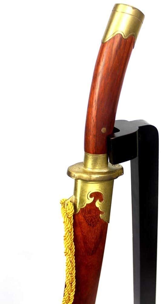 Soporte De Espada Innovador, Soporte De Espada De Pie De Madera Maciza Negra, Soporte De Exhibición De Armas con Marco Decorativo Taiji