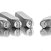 TheCraftGuy 4PCS Leaf Metal Stamping for Jewelry Crafting Leaf Pattern 5/16 Inches (8mm) Leaf Metal Stamps Ideal for Steel Stamp Projects Professional Quality Jewelry Stamping Tools #3