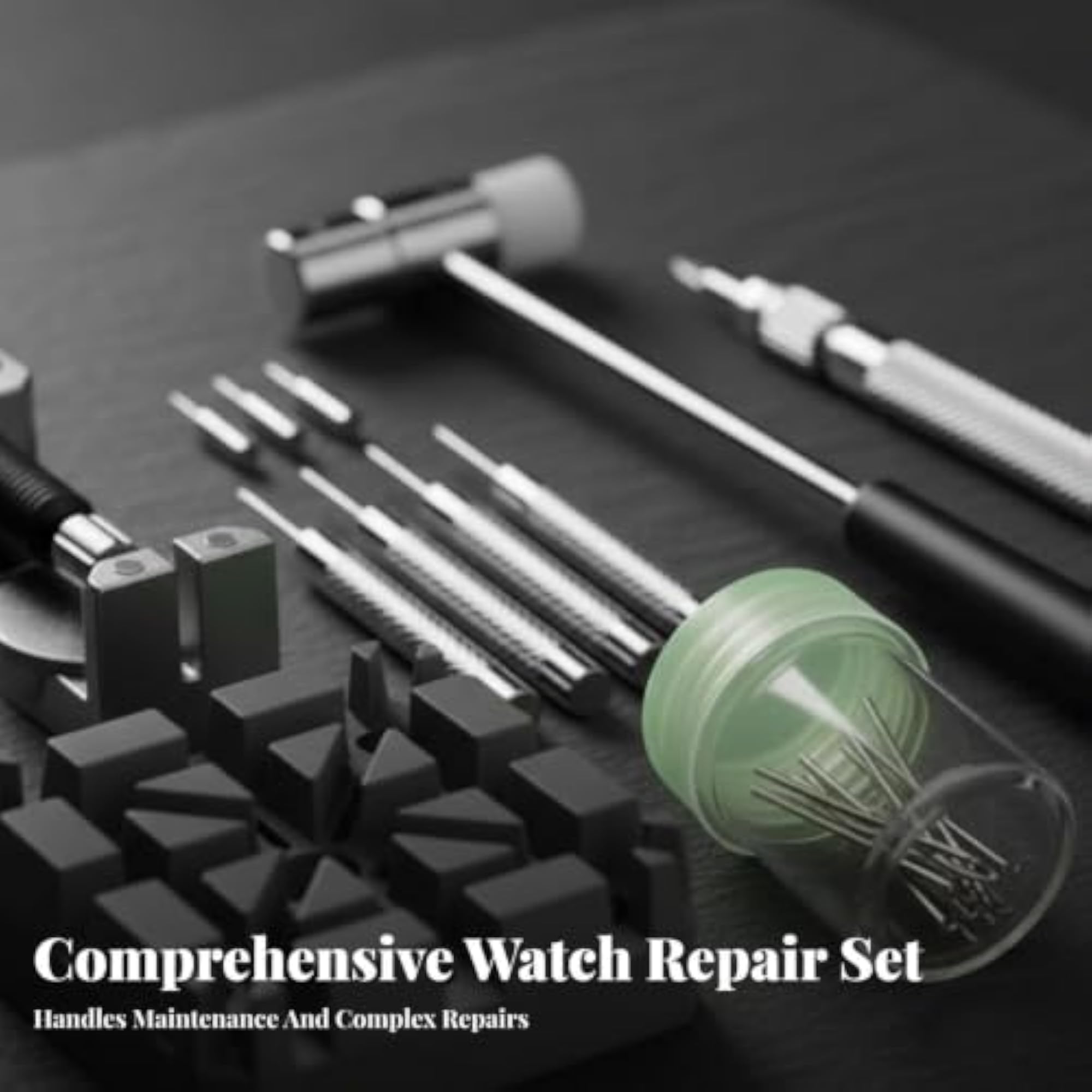 296 Pieces Watch Repair Kit, Multifunctional Tool Set
