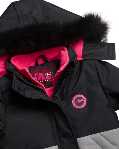 Image of Pink Platinum Girls Snowsuits - 2 Piece Waterproof Toddler Winter Jacket and Ski Pants - Winter Clothes for Girls (2T-16)