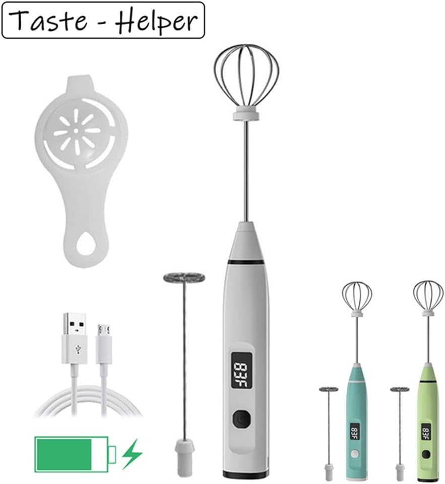 Mixer Milk Frother Portable Blender Mini Stirrer Chargeable Eggbeater (Color : B Size : As the picture shows) (A As the picture shows)