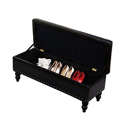 Banc ottoman de rangement gzz de 60 cm pour optimiser les petits espaces
