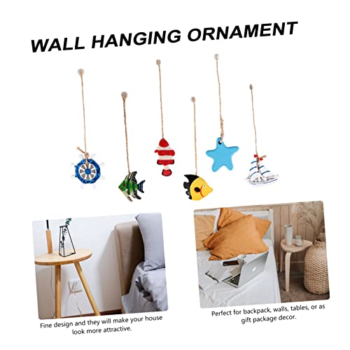 Ciieeo 18 Pcs pingente mediterrâneo pingente pendurado decoração de rede de pesca decoração de casa