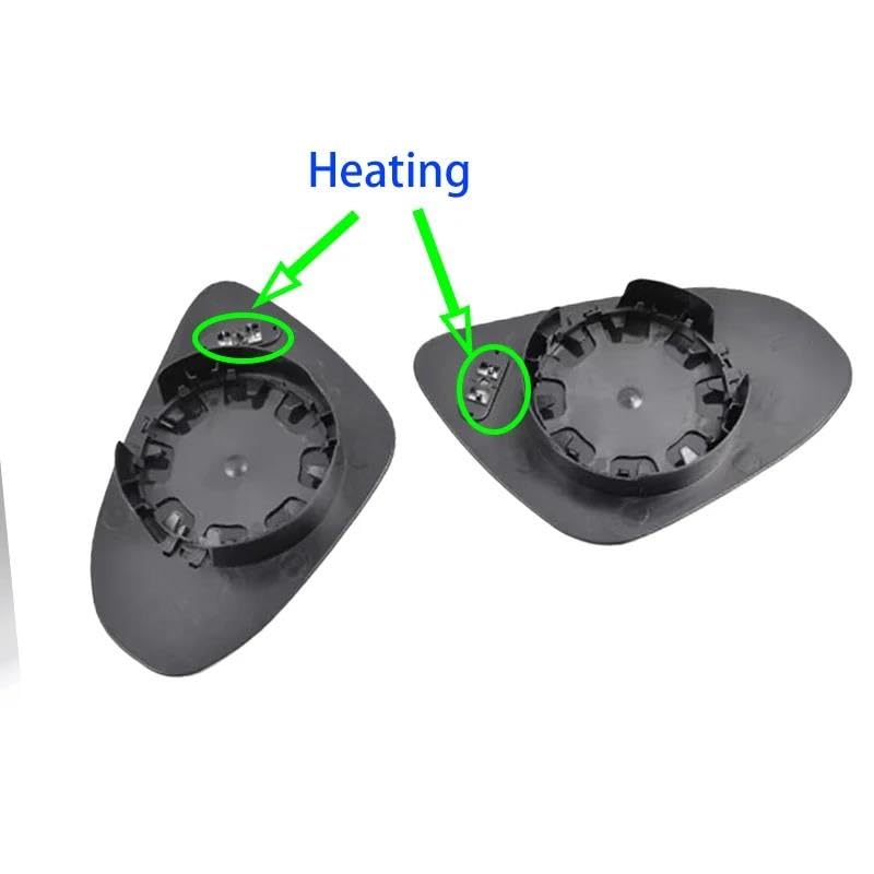 Rétroviseur latéral Yaris 2012-2019 glace de rechange chauffante paire - 3