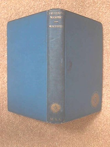 Speculative masonry: Its mission, its evolution... B000864SXQ Book Cover