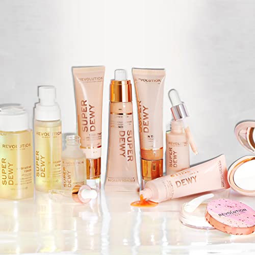 Revolution Superdewy Tinted Moisturiser, Light Coverage Makeup, Evens Skin Tone, Rich Tan, 1.85Fl.oz/55Ml #TOP5
