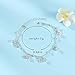Dreamyn Boho Anklets Crystal Ankle Bracelets Flower Barefoot Foot Chain Dragonfly Anklet for Women (silver)