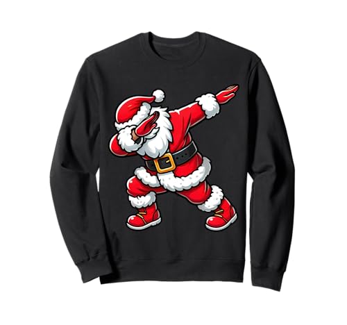 Dabbing Babbo Natale Dab Pose Divertente Natale Felpa