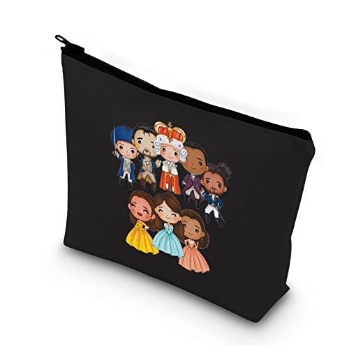 BDPWSS Musical Inspired Gift For Women Girls Musical Fans Gift King George Musical Cosmetic Bag (musical AEP KG bl)