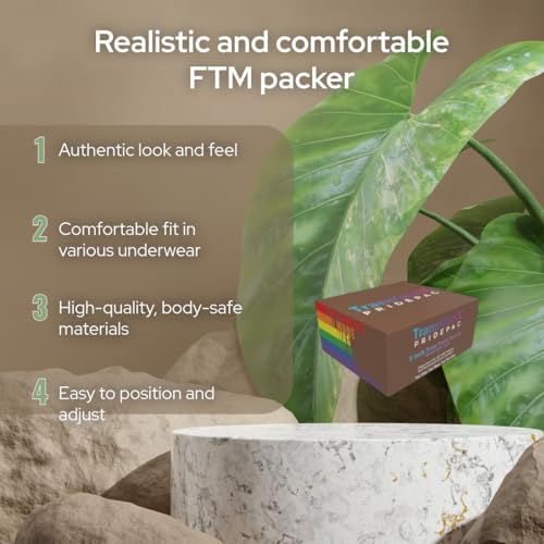 PridePac Medium Color 5 Inch FTM Packer - Realistic, Soft, Comfortable - Perfect Packer Gear for Female to Male Transgender3